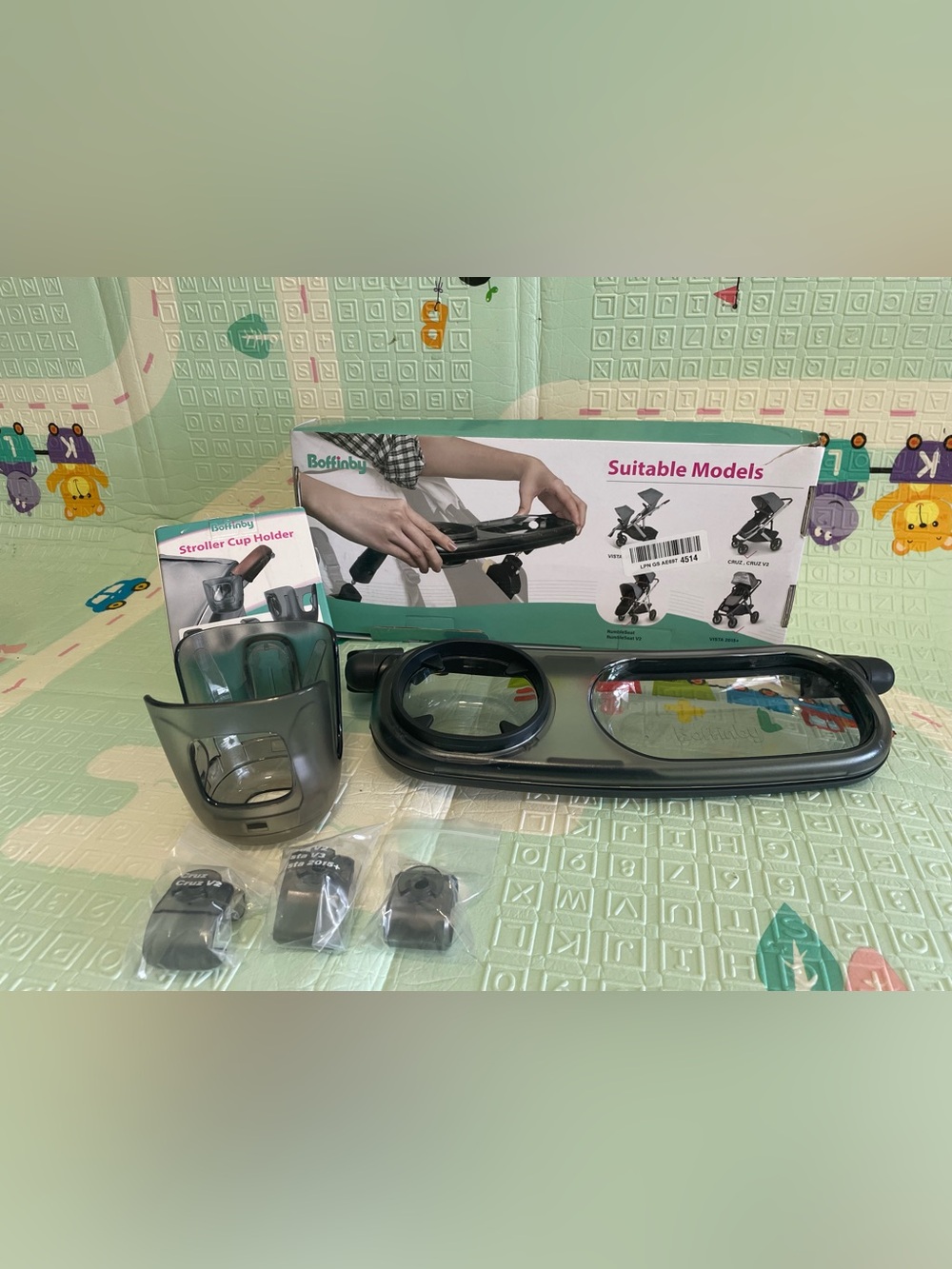 Bonffiby Snack Tray Fits for UPPAbaby & Cup Holder